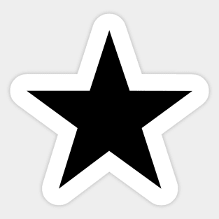 Black Star Sticker